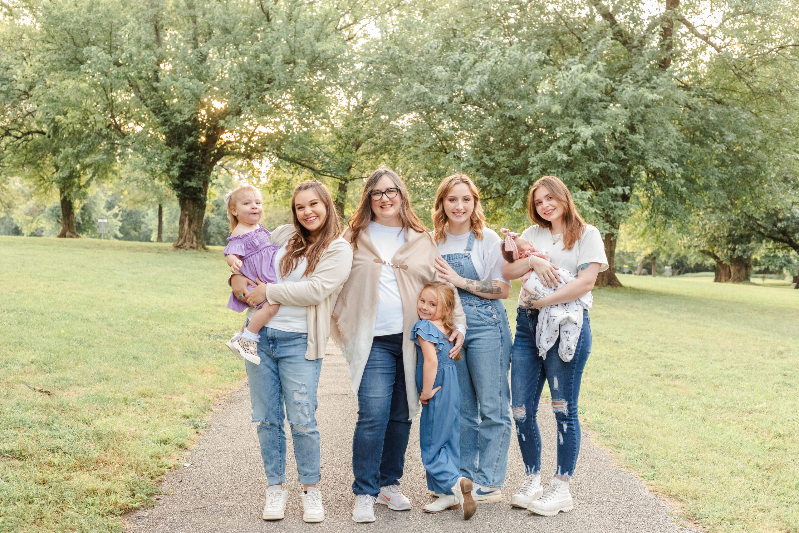 Multigenerational family of women in Carthage Missouri